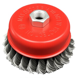 扭丝钢丝轮角磨机钢刷抛光打磨碗型钢丝刷手磨机除锈不锈钢钢丝刷