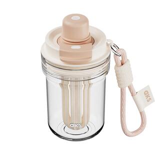 AKS夏季tritan吸管杯女水杯带茶漏双饮杯子户外便携随行杯太空杯