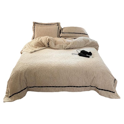 四件套牛奶绒轻奢加厚保暖冬季