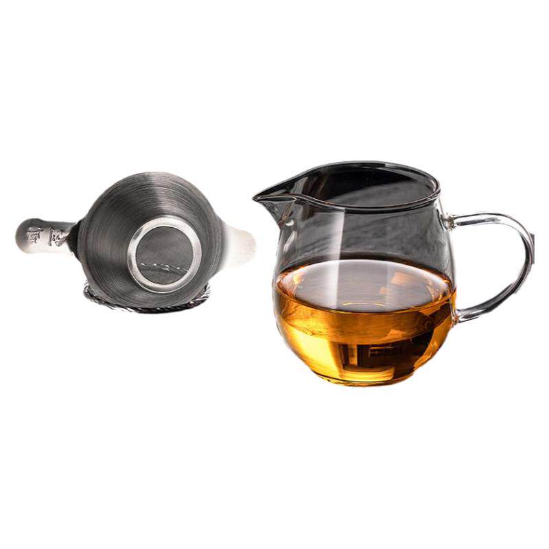 茶具小青柑分茶杯公道杯耐热加厚高硼硅玻璃公杯茶漏网器茶壶过滤