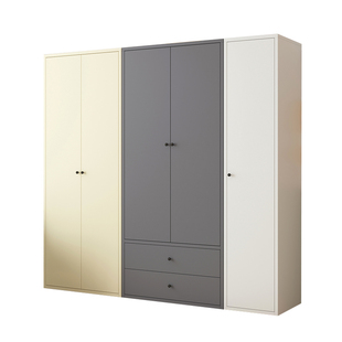 铁皮衣柜家用卧室简易儿童宝宝金属衣柜小户型出租房收纳储物柜子