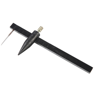 陶艺工具圆规塑料规车制壶开口旋转切割画圆定位条车铜规梨花木车