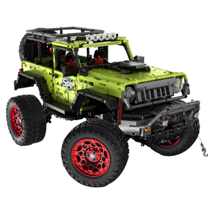 万致积木玩具儿童益智拼装牧马人越野车模型男孩拼插遥控汽车礼物