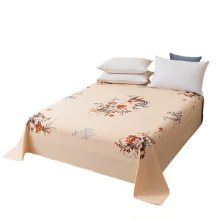 上海老式国民床单单件纯棉100全棉 80年代怀旧传统牡丹老粗布被单