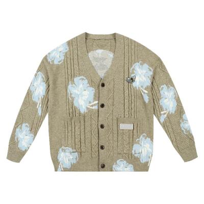 MEDM25SS小蜜蜂提花毛线开衫