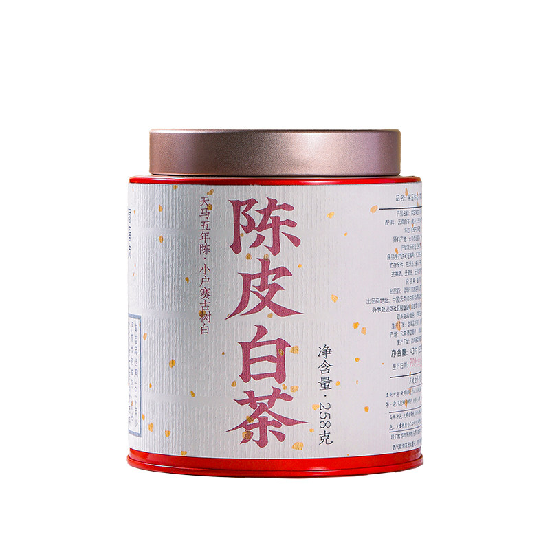 陈皮白茶金银花香古树白天马皮
