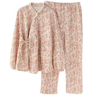 富朵秋冬月子服空气棉孕产妇睡衣产后喂奶衣夹棉保暖春孕妇家居服