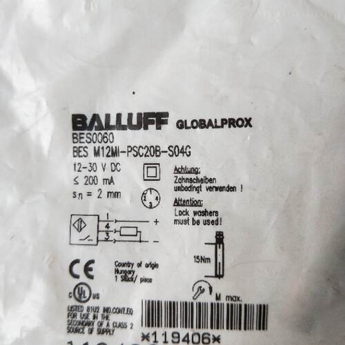 议价全新原装正品巴鲁夫   BES0060   BES M12MI-PSC20B-S04G