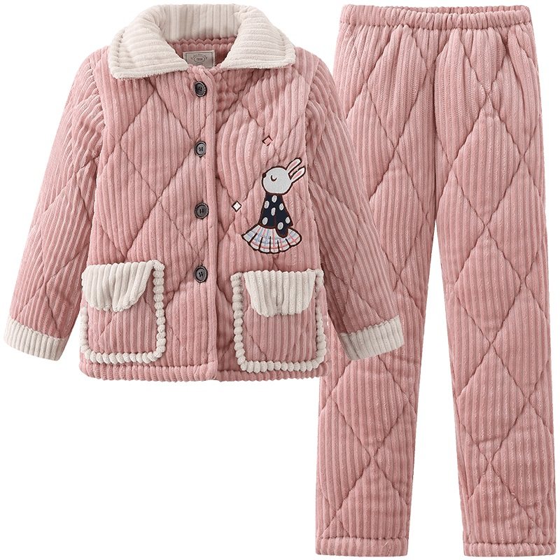 雪俐珊瑚绒家居服睡衣