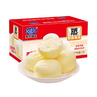 港荣蒸蛋糕吐司营养早餐面包健康代餐整箱老人小孩糕点年货