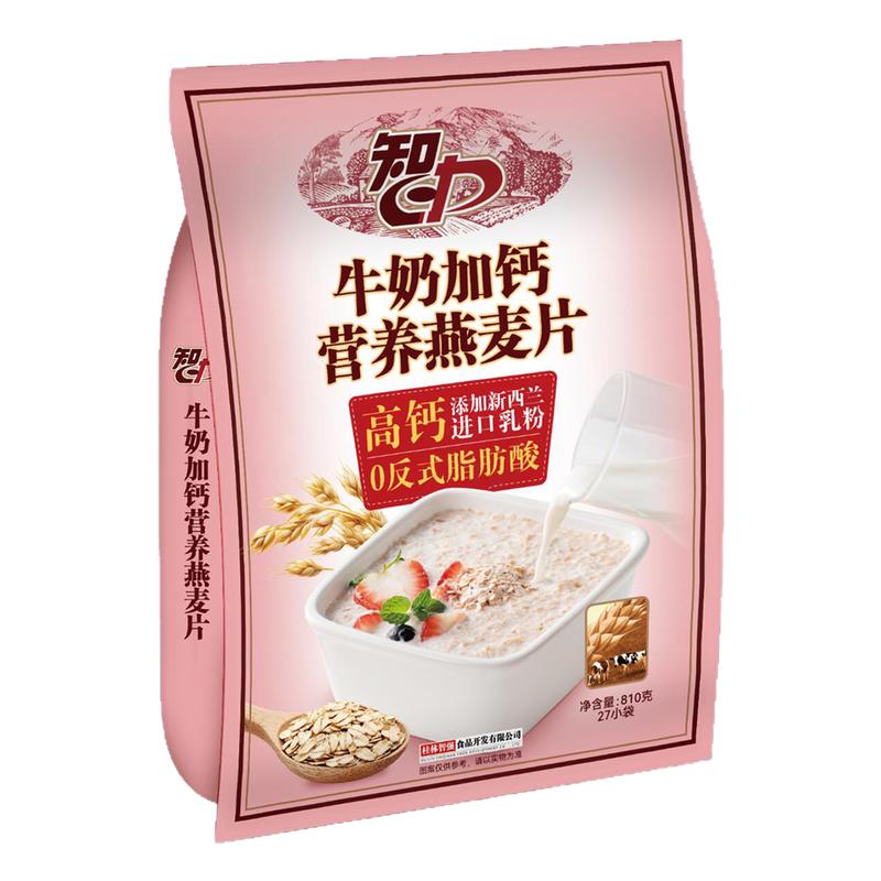 智力牛奶加钙营养燕麦片810g