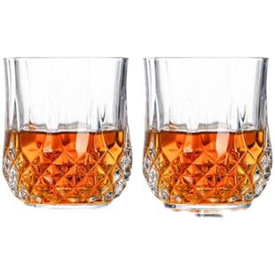 法式复古水晶玻璃创意啤酒杯果汁杯威士忌酒杯洋酒杯水杯钻石茶杯