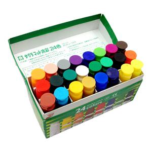 樱花24色套装半透明大管水彩颜料
