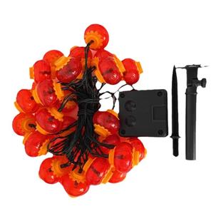 太阳能led灯串春节小红灯笼节日彩灯闪灯户外防水新年庭院装饰灯