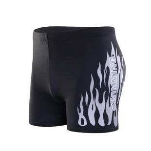 工厂直销男士平角游泳裤 加大加肥高腰泳裤男 冬泳泡温泉保守泳衣