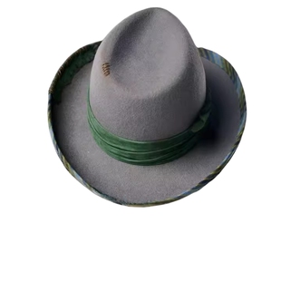 Cowboy㊣海外代购  手作迷人西部牛仔风优质意大利皮毡制圆顶帽子