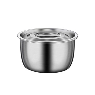 食品级特厚不锈钢猪油盆带盖家用厨房装储油罐碗菜盆洗菜盖子可放