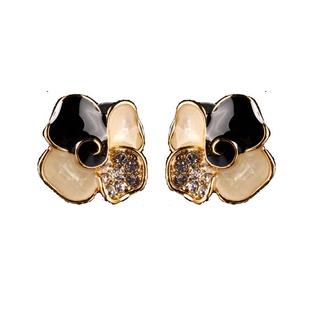 法国IDee花朵耳钉女 四叶草耳坠潮流百搭轻奢小众设计女神配饰品