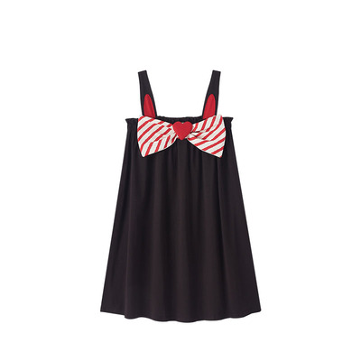 YSO夏季蝴蝶结无袖睡裙