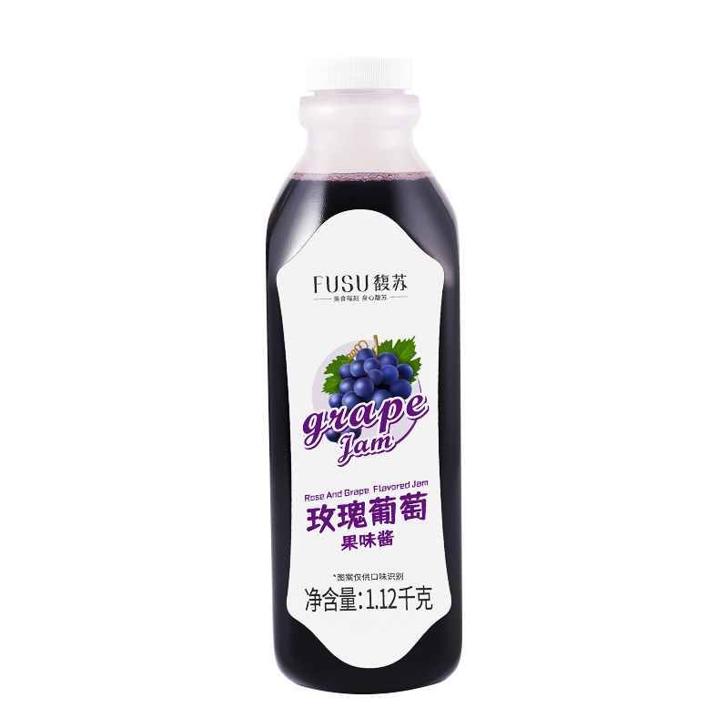 馥苏玫瑰葡萄浓浆多肉霸气浓缩葡萄果茸果汁果酱奶茶店水果茶专用