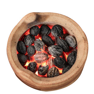 家用碳无烟碳围炉罐罐煮茶专用炭果木炭龙眼炭橄榄炭室内烧火木炭