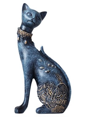 简约欧式情侣招财猫咪桌面摆件