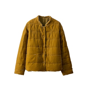 一丝牵90白鹅绒国风立领丝绒羽绒服女中式气质宽松保暖外套鹅绒服