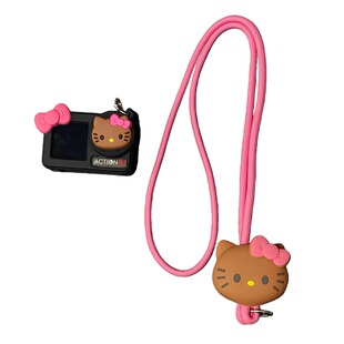 个性凯蒂猫猫适用大疆action6/5pro/4/3运动相机保护套壳配件挂绳