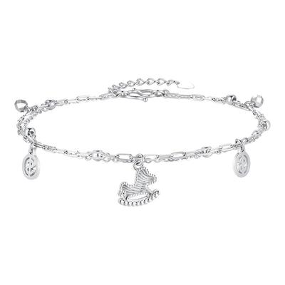 潮宏基铂雅马上有钱铂金手链