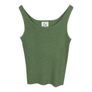 黑色吊带背心女西装内搭夏季打底设计感小众外穿工字针织白色上衣