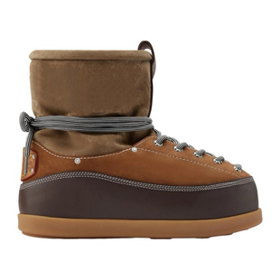 新款小胖丁真皮面包雪地靴女秋冬加厚保暖棉鞋厚底防滑短筒马丁靴