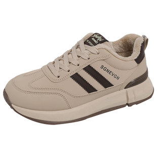 二棉鞋女款阿甘鞋2025新款冬季加绒保暖运动鞋软底不累脚休闲棉鞋