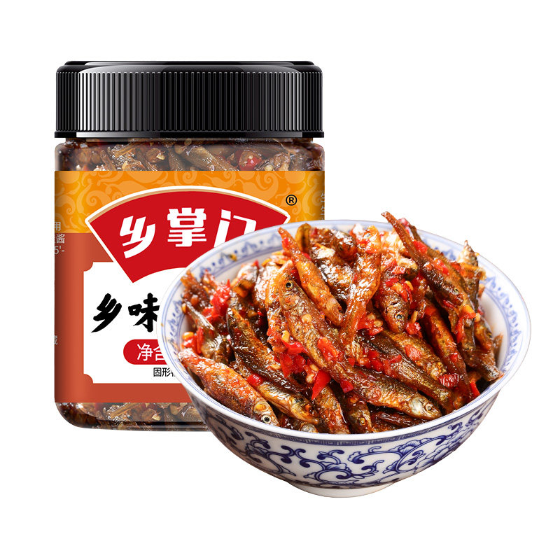 湖南特产香辣柴火鱼干下饭菜零食
