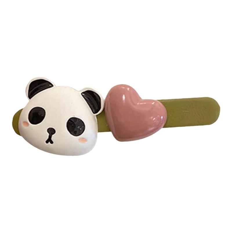 熊猫不熊~可爱碎发夹侧边刘海夹前额少女心鸭嘴夹子头饰ins风发卡