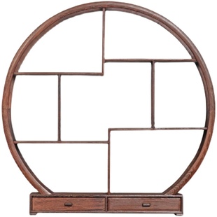 鸡翅木小型博古架实木小多宝格茶具茶杯茶壶架子奇石头古董架甄嬛