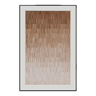 奶油风客厅沙发单幅挂画民宿酒店软装壁画现代简约餐厅竖版装饰画