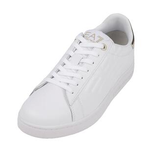 EMPORIO ARMANI阿玛尼男logo压纹皮质运动鞋男士2026年新款XY推选