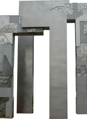 不锈钢科技之门校园林景观广场大型户外雕塑抽象艺术小品装饰摆件