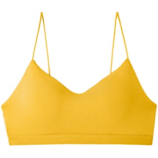 文胸罩一体吊带背心女抹胸细肩带无钢圈小胸聚拢夏季薄款内衣裹胸