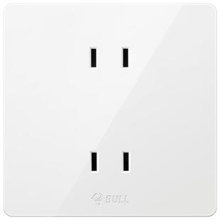 公牛插座旗舰开关四孔插座面板多孔86型电源插座两个两插G12白