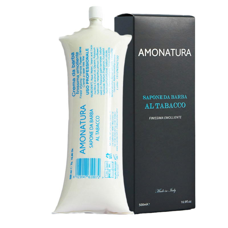 意大利进口AMONATURA檀香乳木果剃须膏滋润啫喱刮胡泡沫软化须皂