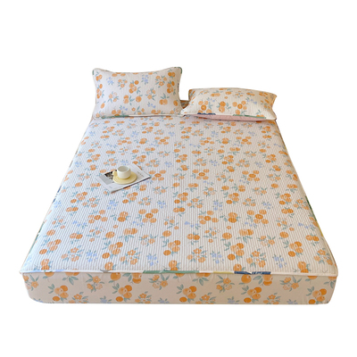 小清新碎花纯棉夹棉床笠2025新款