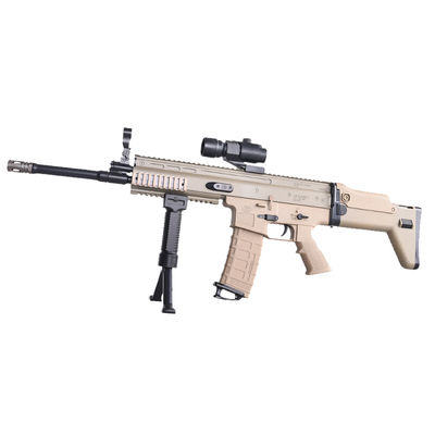 SCAR-L死噶电动连发软弹玩具抢竞技可发射模型道具抢儿童发射器