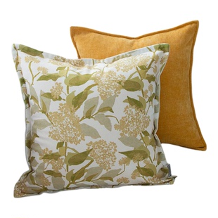 目野「安麓云杉」法式绿色抱枕轻奢复古靠枕沙发客厅高级靠垫新款