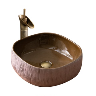 台上盆下水器复古台上洗手盆阳台台盆卫生间洗手池户外洗脸盆单盆