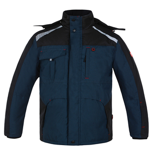 保世基工装秋冬防寒工作服棉夹克劳保结实耐磨多兜防风户外保暖服