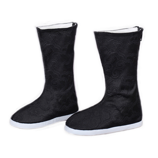 BJD鞋子3分叔叔靴古装提花白靴黑靴龙魂asID72 IOS70身体叔体popo