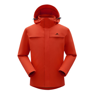 拓路者户外【朱雀冲锋衣】男款登山服可拆卸三合一防水防风外套男