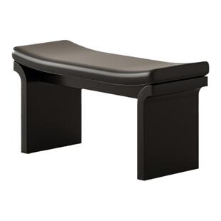 谷及 简约ins风换鞋凳入户门玄关客厅凳子独凳化妆凳皮质实木凳