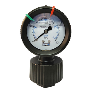 联力PP隔膜压力表塑料双单面PCB耐酸碱2防腐蚀水压表10KG 1 4 7KG